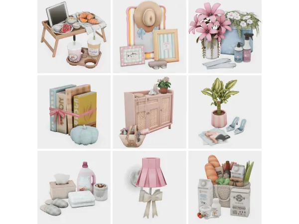 Maxis Match girly chic home must haves sims 4 finds by boujeesimss - The Sims 4 Custom Content