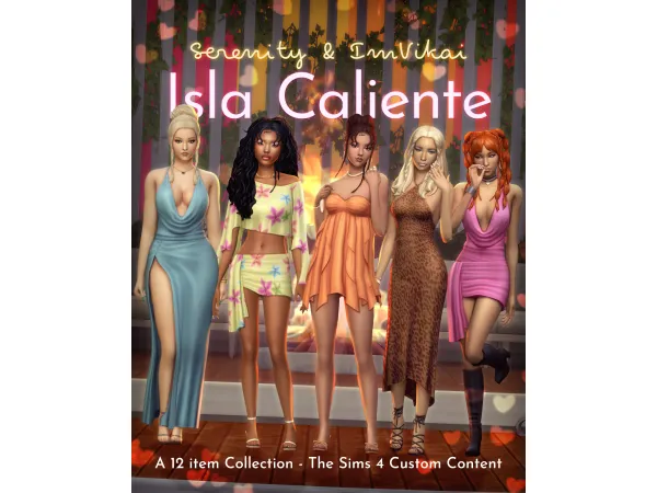 Maxis Match Isla Caliente Collection by Serenity ImVikai - The Sims 4 Custom Content