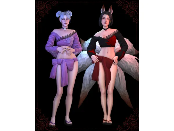 Maxis Match Kitsune Yuki by moriel - The Sims 4 Custom Content