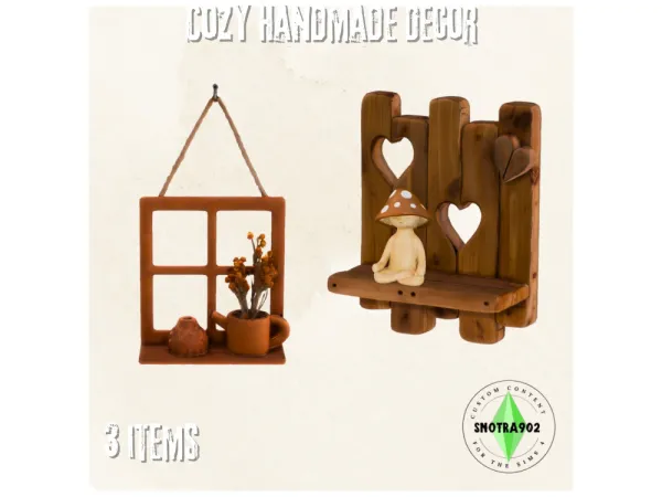 Maxis Match Cozy Handmade Decor by Snotra902 - The Sims 4 Custom Content