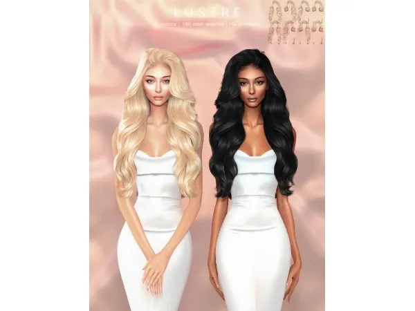 Alpha Lustre Hairstyle - The Sims 4 Custom Content