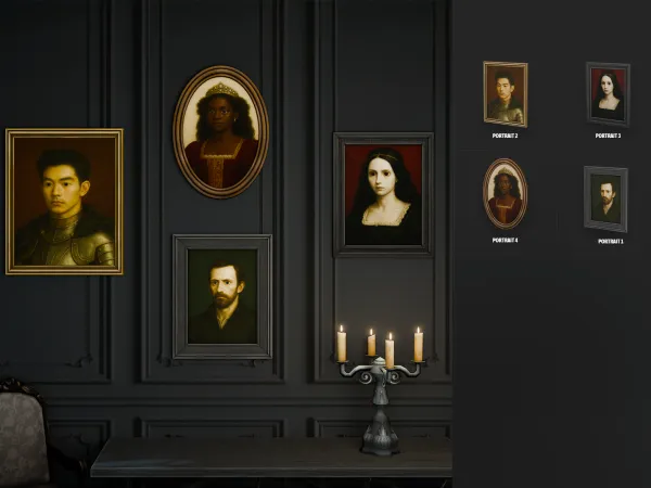Alpha Animated haunted paintings part 1 - The Sims 4 Custom Content