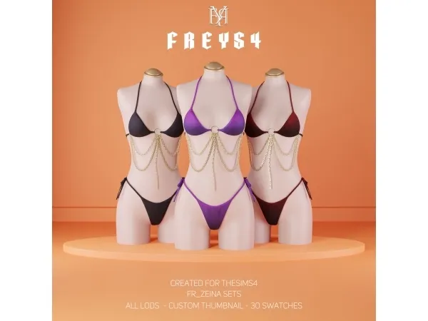 Alpha FR_Zeina Sets - The Sims 4 Custom Content