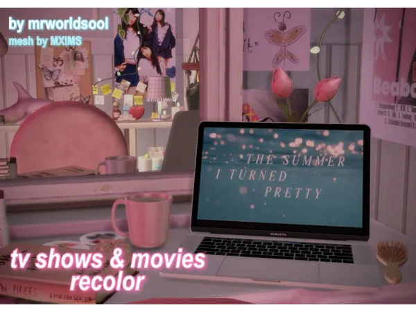 Alpha tv shows movies recolor by mrworldsool - The Sims 4 Custom Content