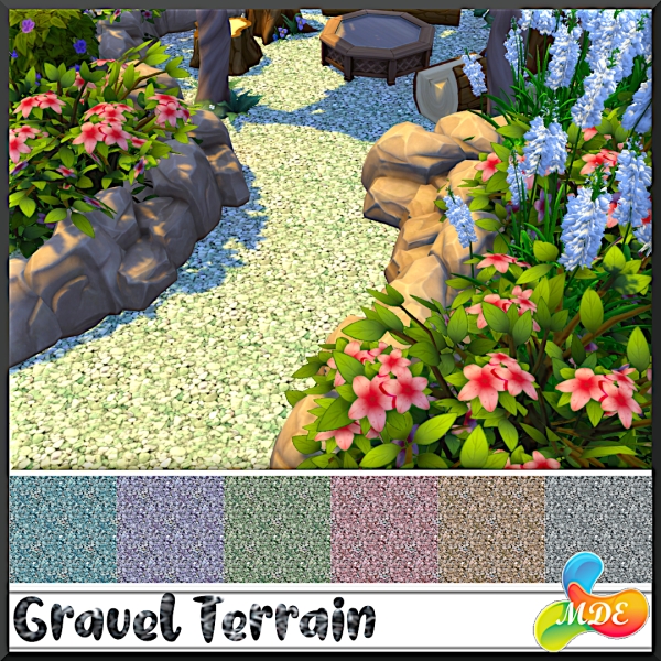 Alpha Gravel Terrain Set by mde - The Sims 4 Custom Content