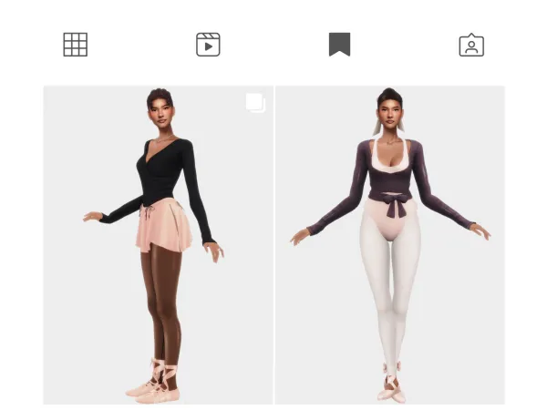 Mix BARRE CLASS by farfallasims - The Sims 4 Custom Content