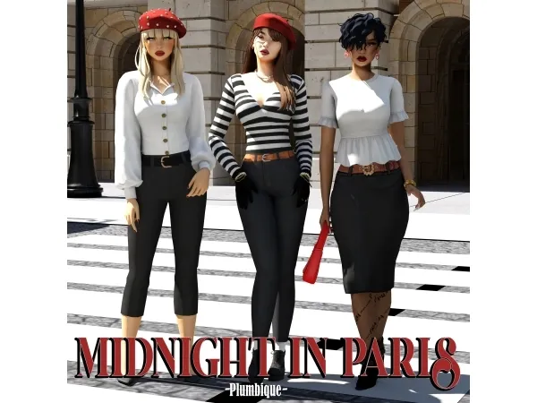 Maxis Match Midnight in Paris - The Sims 4 Custom Content