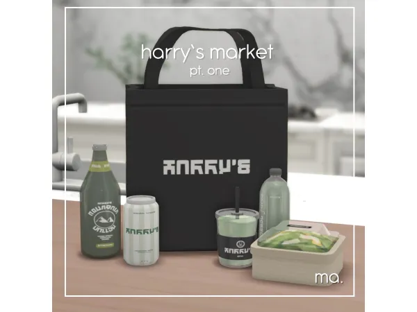 Maxis Match Harry's Market Pt 1 Functional Deco Items by ophernelia - The Sims 4 Custom Content