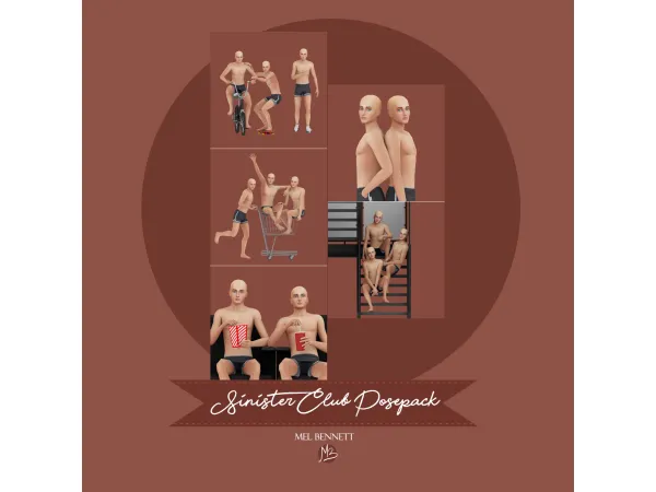 Mix Sinister Club Posepack - The Sims 4 Custom Content