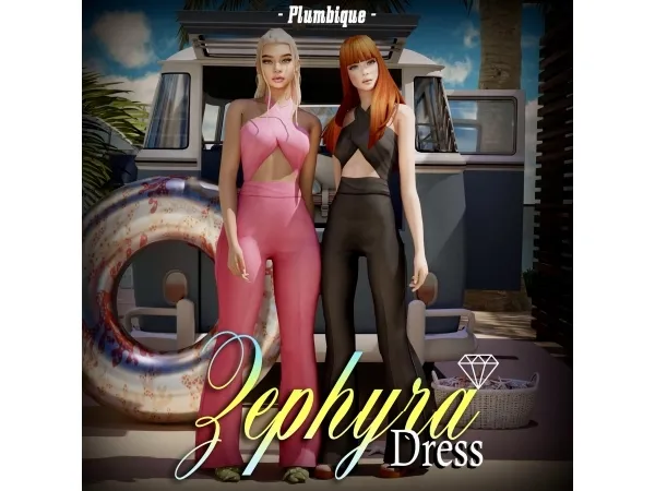 Maxis Match Zephyra Dress download - The Sims 4 Custom Content