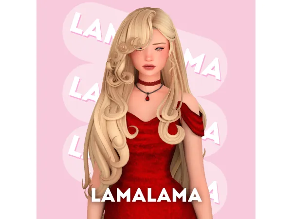 Maxis Match Hair Diaspro v2 by lamalamalove - The Sims 4 Custom Content