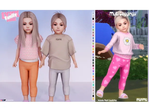 Mix Multi Leggings by lynxsimzfamily - The Sims 4 Custom Content