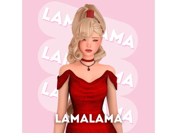 Maxis Match Hair Diaspro v1 by lamalamalove - The Sims 4 Custom Content