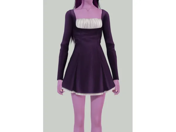 Shellwood Dress by Trillyke for Sims 3 by starshiphelix - The Sims 3 Custom Content