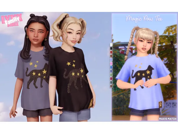 Maxis Match Magic Paw Tee by lynxsimzfamily - The Sims 4 Custom Content