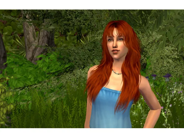 AMZu2019s u2018Long Loose Curls by goatskickin - The Sims 2 custom content