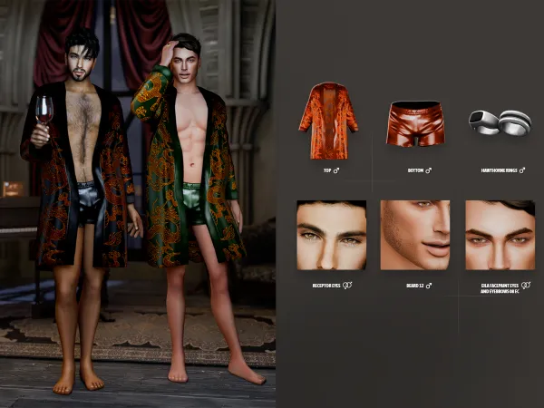 Alpha Creepy Sleepy Lookbook - The Sims 4 Custom Content