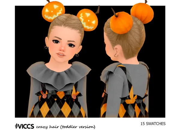 Maxis Match VICCS_ CRAZY HAIR (TODDLERS VERSION) - The Sims 4 Custom Content