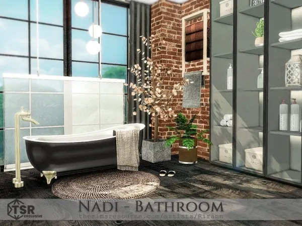 Alpha Nadi Bathroom - The Sims 4 Custom Content