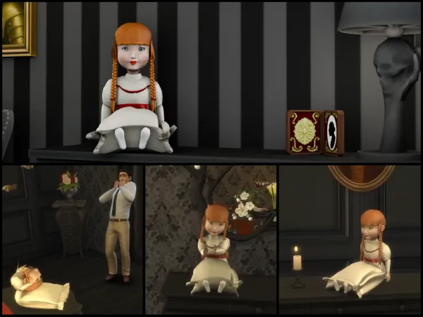 Alpha Animated Annabelle Doll - The Sims 4 Custom Content