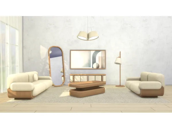 Maxis Match Stylish Living Room - The Sims 4 Custom Content