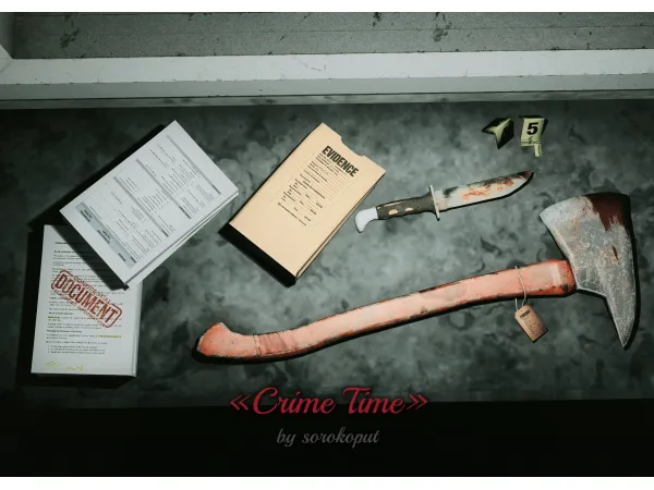 Alpha CRIME TIME by SOROKOPUT - The Sims 4 Custom Content