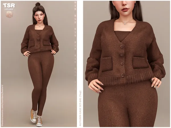 Alpha AUTUMN EASE SET 641 (Top) BD1629 tr by busra - The Sims 4 Custom Content