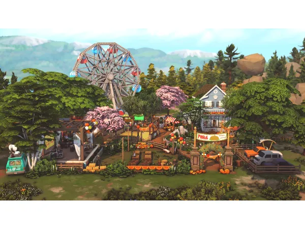 Maxis Match Fall Festival Updated by LadyChaos - The Sims 4 Custom Content