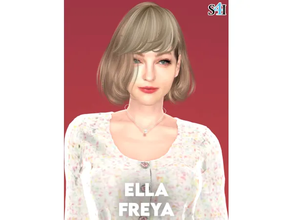 Alpha Sims 4 CAS Ella Freya (Ashley Graham) - The Sims 4 Custom Content