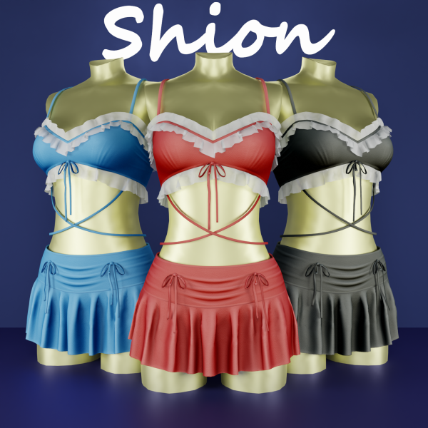 Alpha Shion Fiona Dress by shion_sims - The Sims 4 Custom Content