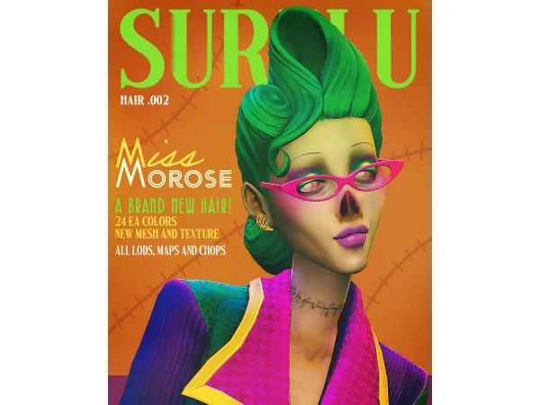 Maxis Match Miss Morose a Simblreen Mini Set by surelysims - The Sims 4 Custom Content