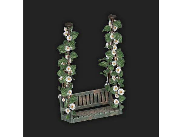 Mix Farmey Bench With Vines - The Sims 4 Custom Content