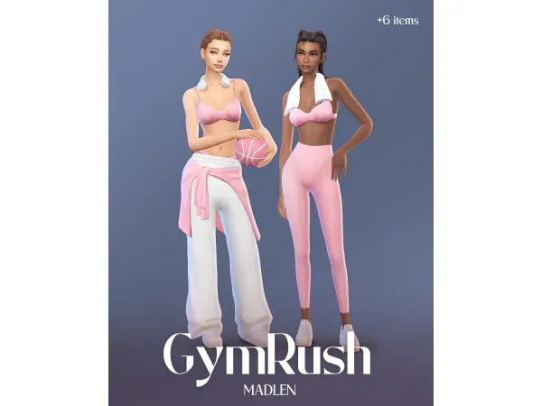 Maxis Match GymRush Set by madlen - The Sims 4 Custom Content