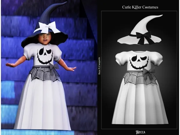 Alpha u201cLittle Witch Dress and Hat u201c by Becca - The Sims 4 Custom Content