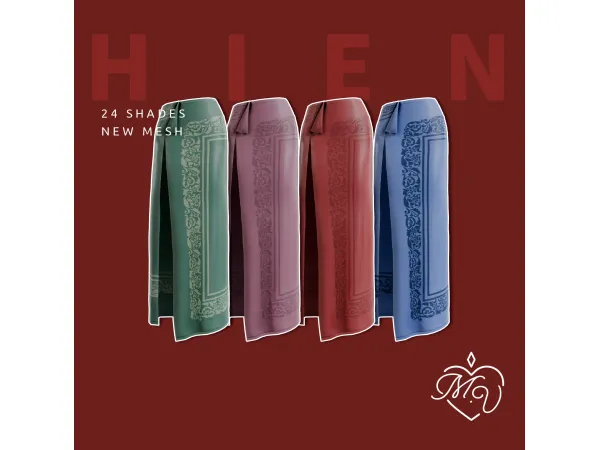 Maxis Match Hien Skirt by MissValentine - The Sims 4 Custom Content