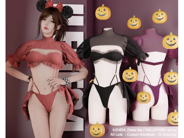 Alpha ILN Osaka Set - The Sims 4 Custom Content