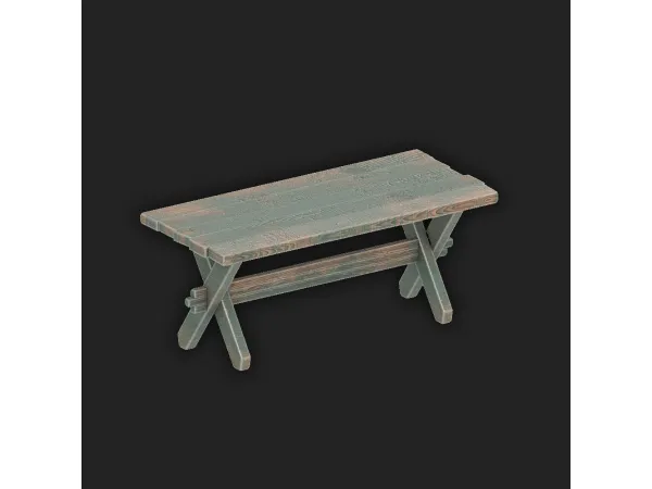 Mix farmey dining table - The Sims 4 Custom Content