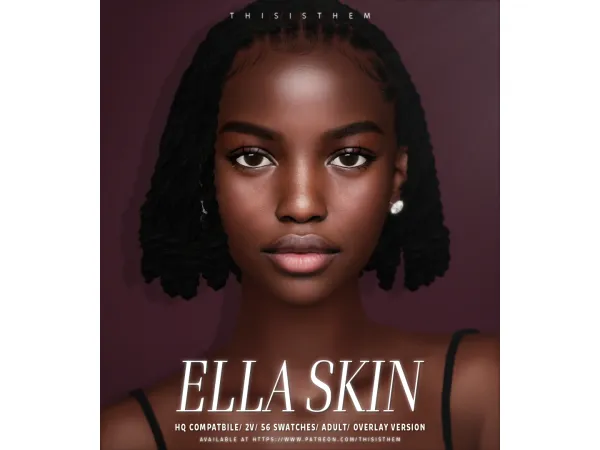 Alpha Ella Skin Sim by thisisthem - The Sims 4 Custom Content