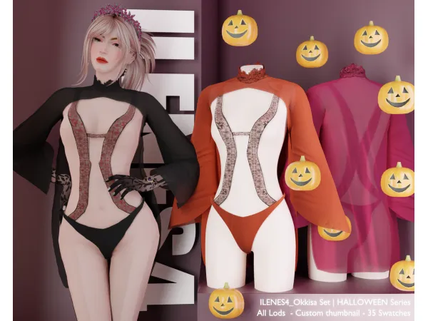 Alpha ILN Okkisa Set - The Sims 4 Custom Content