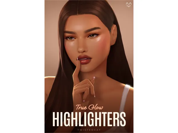 Maxis Match True Glow Highlighters by TwistedCat - The Sims 4 Custom Content