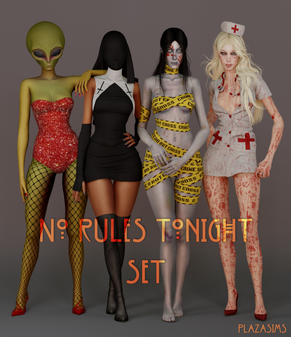 Alpha No Rules Tonight set by simsfinds - The Sims 4 custom content