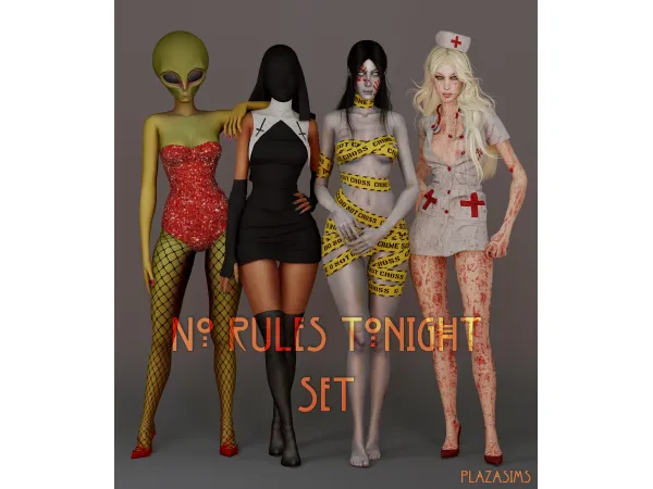 Alpha No Rules Tonight set by plazasims - The Sims 4 custom content