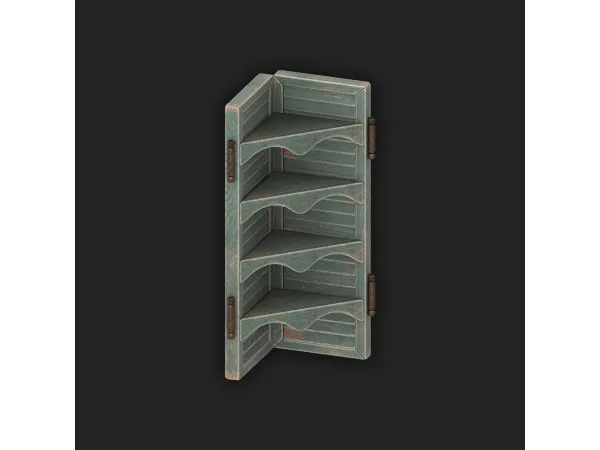Mix Farmey Blinders Shelf - The Sims 4 Custom Content
