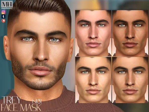 Alpha Trey Face Mask N131 - The Sims 4 Custom Content