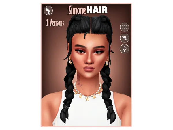 Maxis Match SIMONE HAIR by wildpixel - The Sims 4 Custom Content
