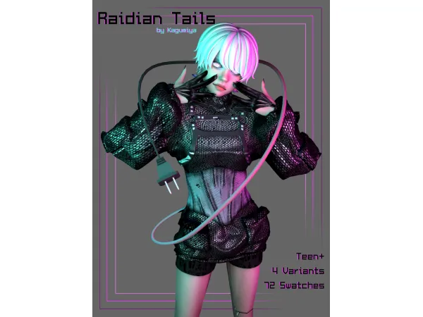 Maxis Match Raidian Tail by kagumiya - The Sims 4 Custom Content