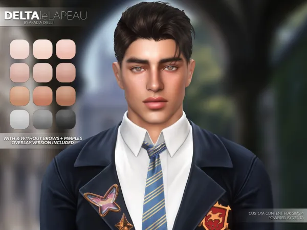 Alpha leLAPEAU Delta Skin by VentaStudio - The Sims 4 Custom Content