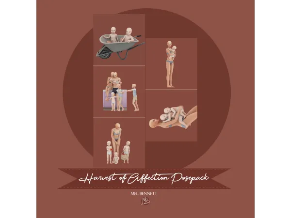 Mix Harvest of Affection Posepack - The Sims 4 Custom Content