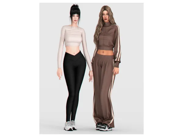 Alpha Essential Active Set by backtrackcc - The Sims 4 Custom Content