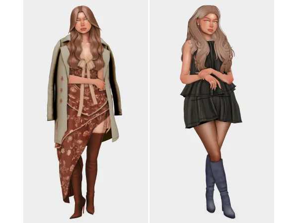 Maxis Match Autumn Gal Sims 4 Lookbooks by boujeesimss - The Sims 4 Custom Content